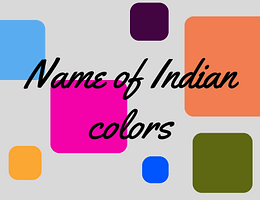 Indian color names