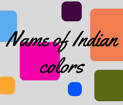 Indian color names